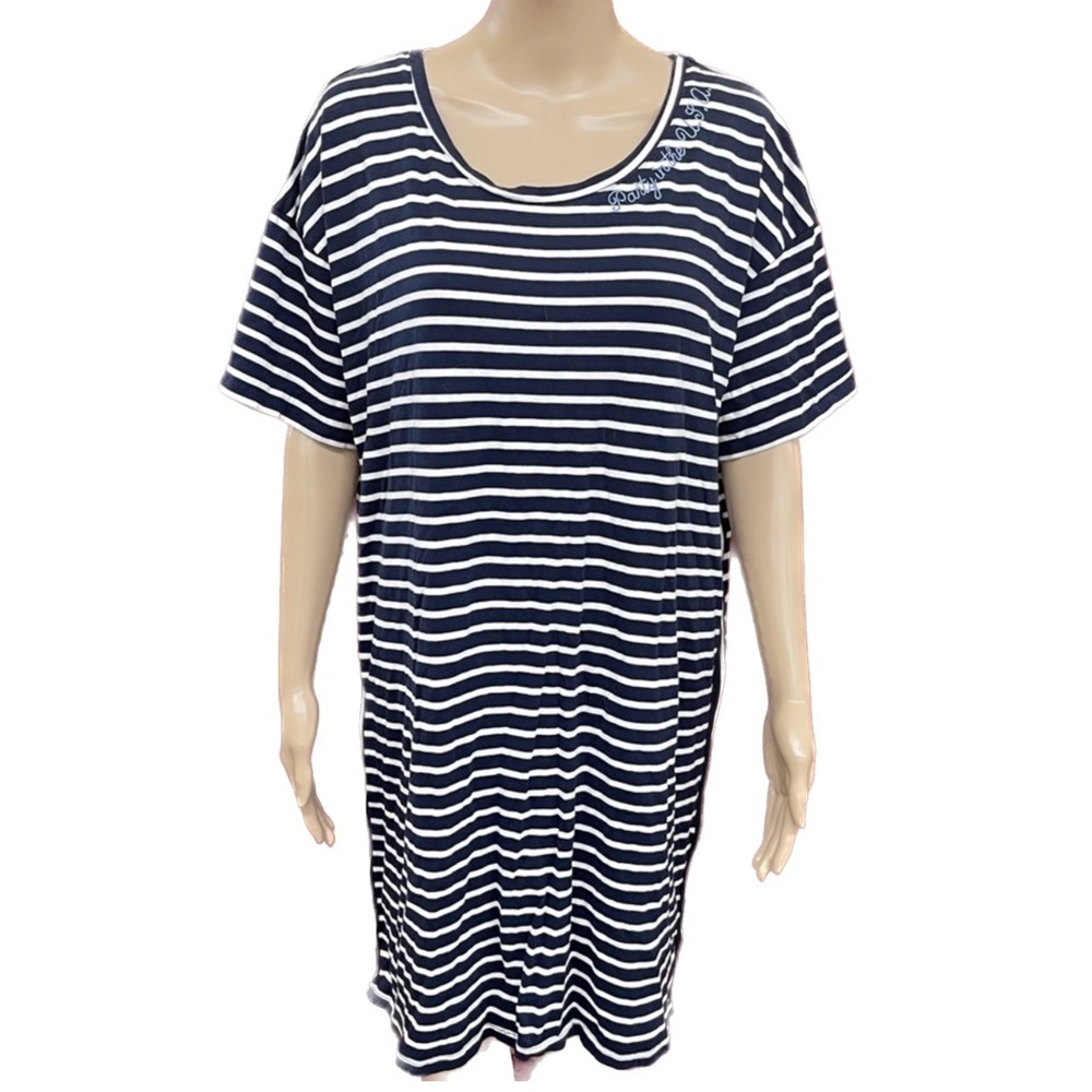 Junk Food Party striped T-shirt dress size 1X